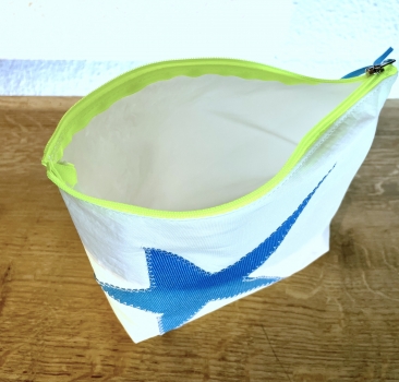 Segeltuchtäschchen mit türkisem Stern